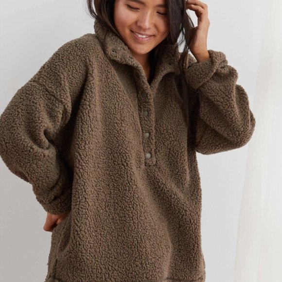 Always Cosy - Sweat zippé en matière sherpa pour Femme | Billabong
